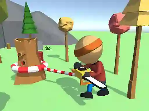 Игра Wood Man Cutter онлајн