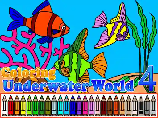 Игра Coloring Underwater World 4 онлајн
