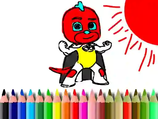 Игра Back To School: Mask Boy Coloring онлајн