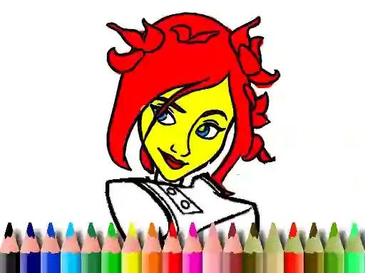 Игра Back To School: Cute Girl Coloring онлајн