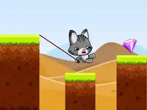 Игра Swing Cat Endless Jump онлајн