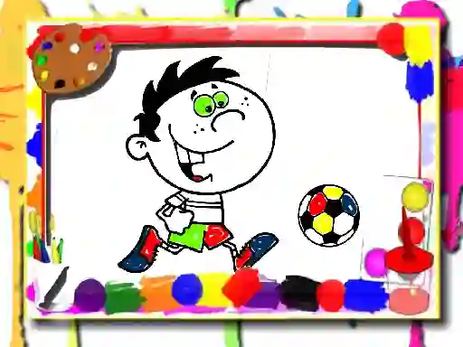 Игра Football Coloring Time онлајн