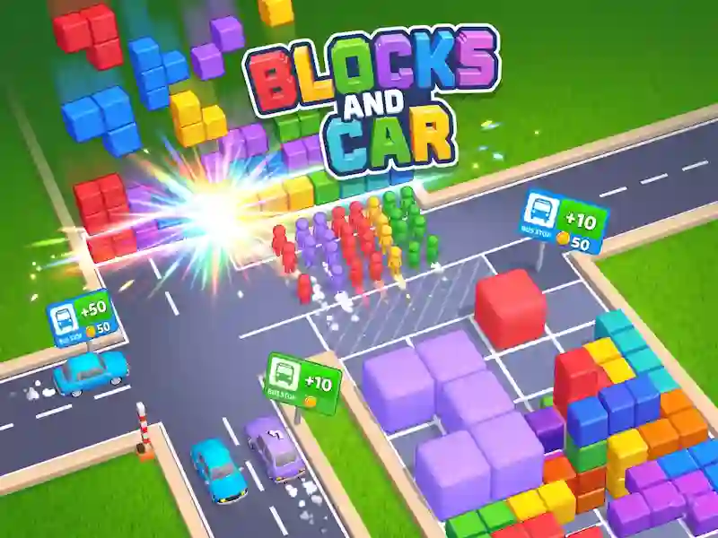 Игра Blocks and Car онлајн