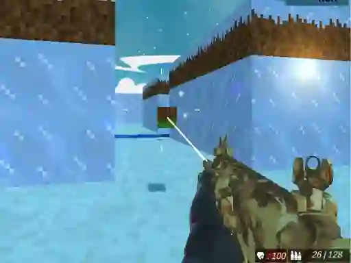 Игра Blocky Swat Shooting Iceworld Multiplayer онлајн