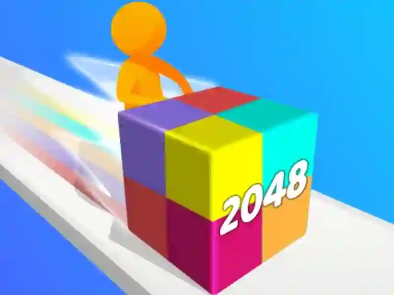 Игра Geometry Stack 2048 Run онлајн