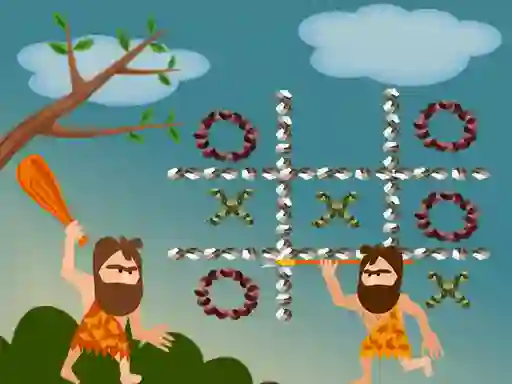 Игра Tic Tac Toe Stone Age онлајн