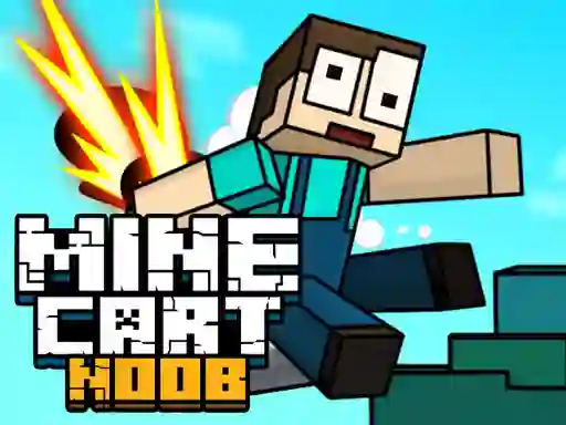 Игра Mine Cart Noob онлајн