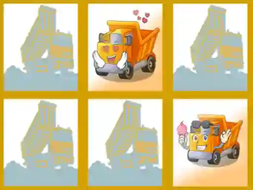 Игра Dump trucks memory онлајн