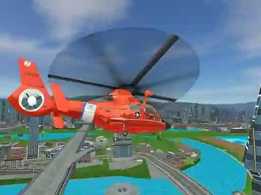 Игра 911 Rescue Helicopter Simulation 2020 онлајн