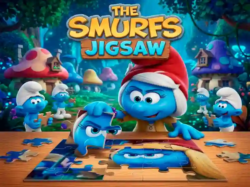 Игра The Smurfs Jigsaw онлајн