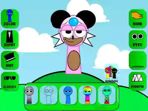 Игра Sprunki Character Maker OC онлајн