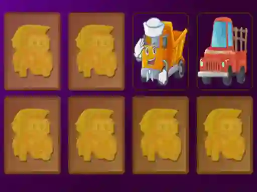 Игра Cartoon Trucks Memory онлајн