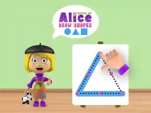 Игра World of Alice Draw Shapes онлајн