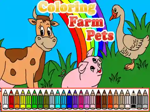 Игра Coloring Farm Pets онлајн