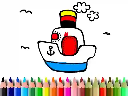 Игра Back to School: Boat Coloring онлајн