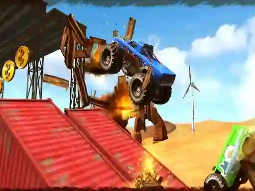 Игра Monster Truck Impossible Track Plane Simulator онлајн