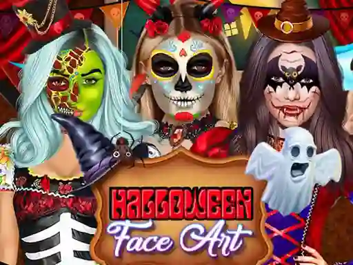 Игра Kylie Jenner Halloween Face Art онлајн