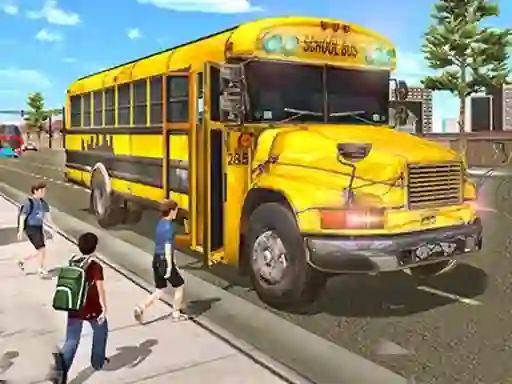 Игра City School Bus Driving онлајн