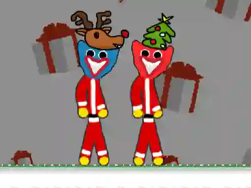 Игра HuggyBros Christmas онлајн