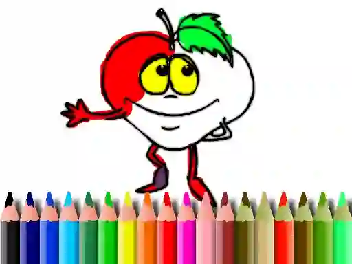 Игра Back To School: Fruits Coloring онлајн