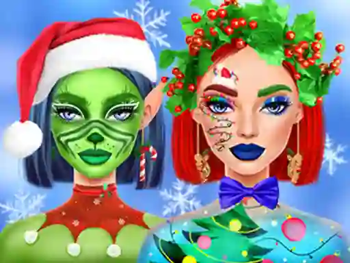 Игра Ellie Christmas Makeup онлајн