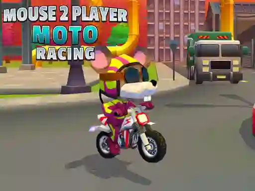 Игра Mouse 2 Player Moto Racing онлајн