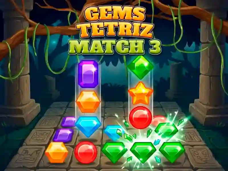 Игра Gems Tetriz Match 3 онлајн