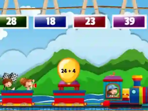 Игра Math Train Addition онлајн
