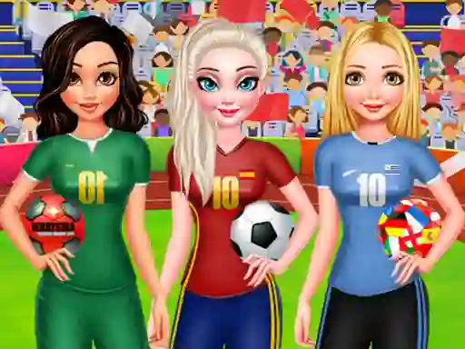 Игра BFF Princess Vote For Football 2018 онлајн