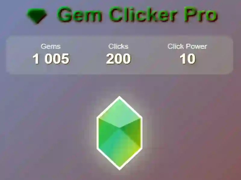 Игра Gem clicker pro онлајн