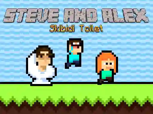 Игра Steve and Alex Skibidi Toilet онлајн