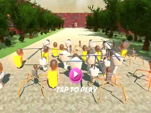Игра SQUID TOILET 3D онлајн