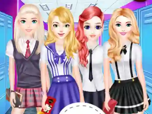 Игра Girls School Fashion онлајн