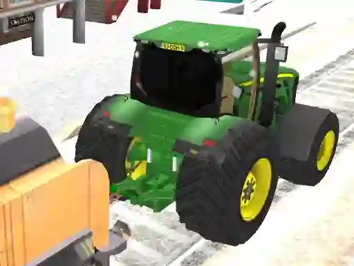 Игра Tractor Chained Towing Train 2018 онлајн