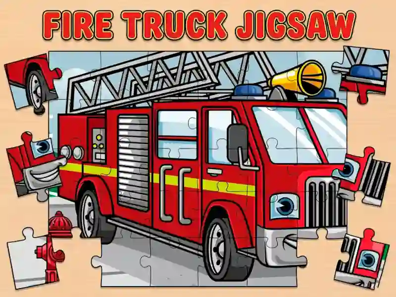 Игра Fire Truck Jigsaw онлајн