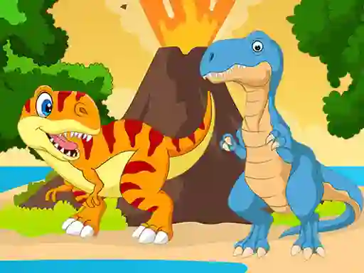 Игра Dino Jigsaw онлајн