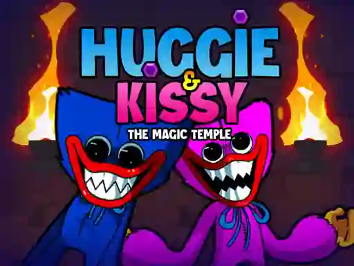 Игра Huggie & Kissy The Magic Temple онлајн