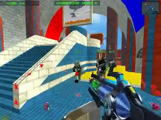 Игра Blocky Gun Paintball 3 онлајн