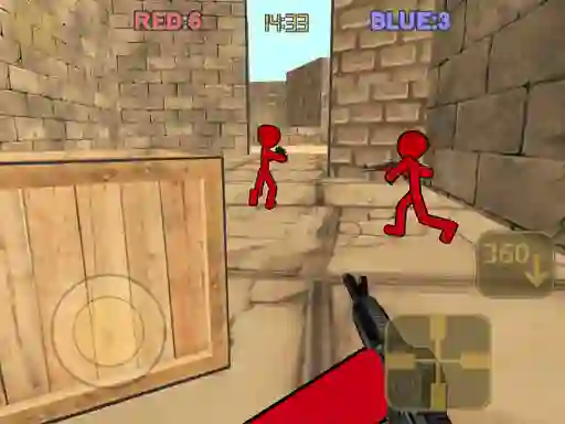 Игра Stickman Counter Terror Shooter онлајн