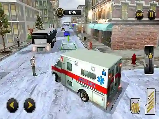 Игра Modern city ambulance simulator онлајн