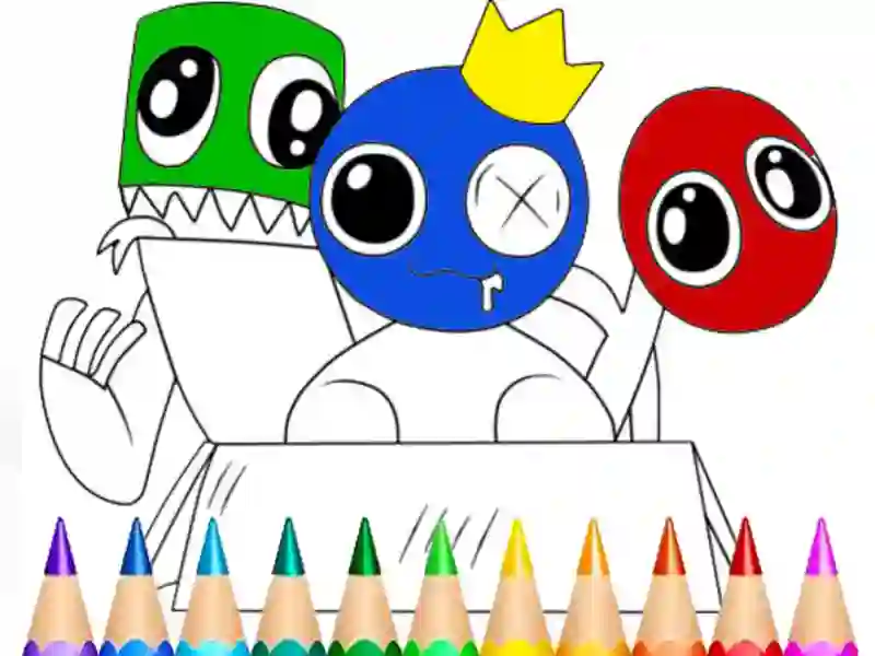 Игра Rainbow Friends Coloring Book онлајн
