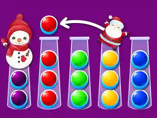 Игра Ball Sort Xmas онлајн