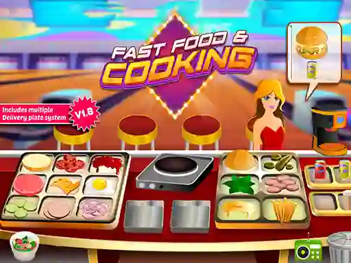 Игра Fast Food & Cooking онлајн