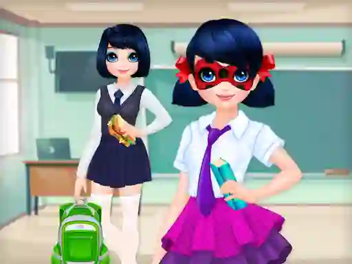 Игра Dotted Girl Back to School онлајн