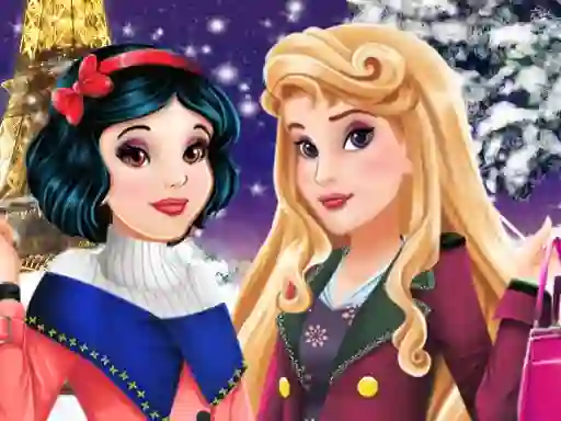 Игра Aurora and Snow White Winter Fashion онлајн