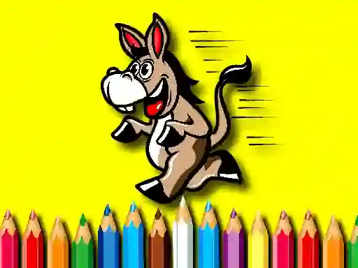 Игра Back To School Coloring Book Donkey онлајн