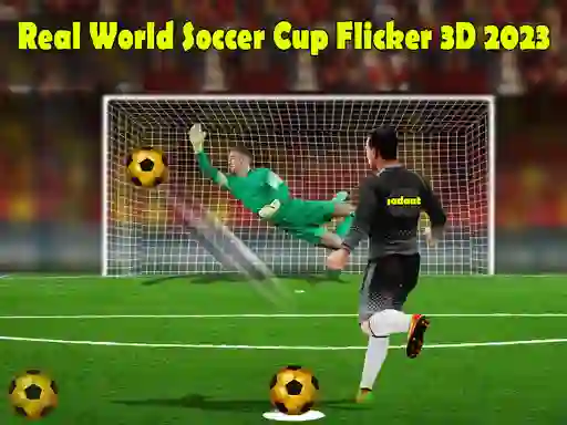 Игра Real World Soccer Cup Flicker 3D 2023 онлајн
