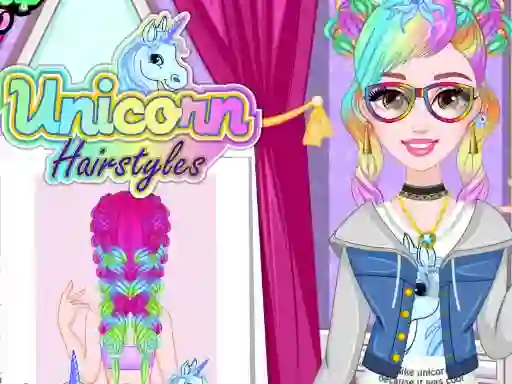 Игра Unicorn Hairstyles онлајн