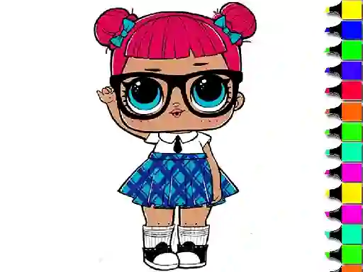 Игра Easy Kids Coloring Lol онлајн