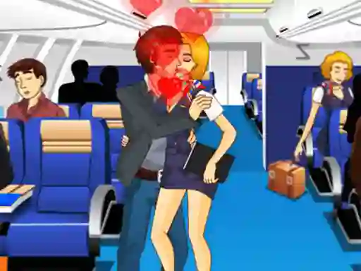 Игра Air Hostess Kissing онлајн